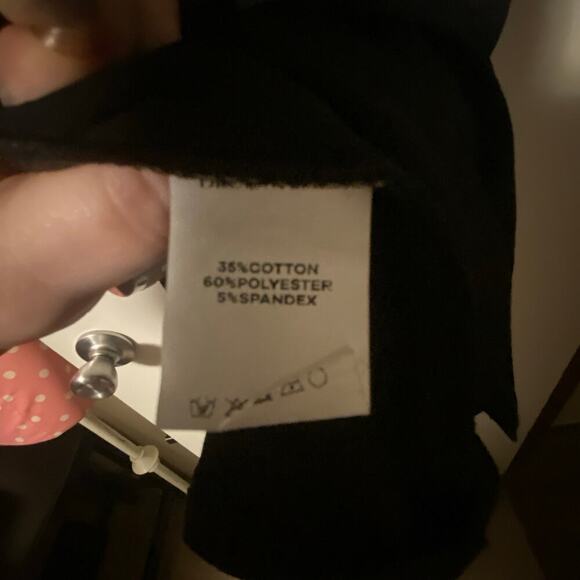 3X 22-24 Plus Size Black T shirt Dress Silver Stud BloomChic Pocket Rae NWT - Picture 3 of 8